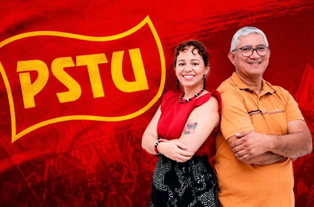 Gilberto Vasconcelos com sua candidata a vice, advogada Juliana Rebouças: Foto: Reprodução/Redes Sociais